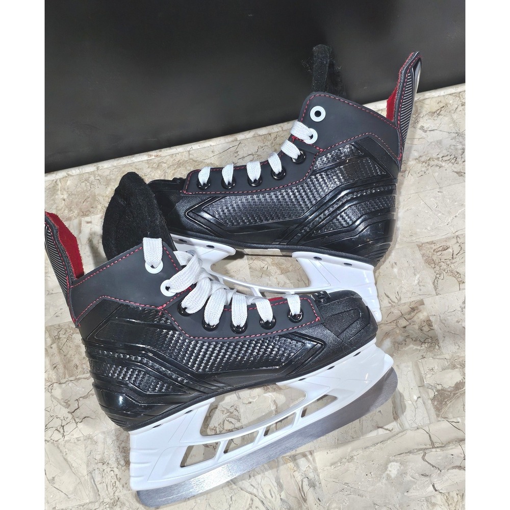 Bauer NS Hockey Skates Youth Size‎ 13 Black Red White Ice Skates
